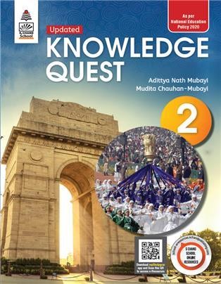 Book cover number 1 for Knowledge Quest 2 (NEP 2020) written by Mudita Chauhan-Mubayi published by S. Chand Publishing