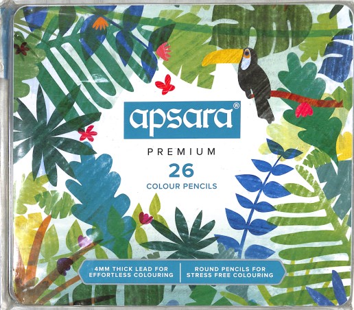 Stationery image 1 for Apsara 26 Premium Colour Pencils