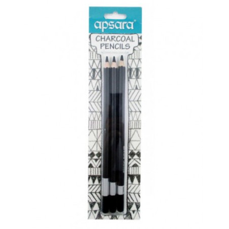 Stationery image 1 for Apsara Charcoal Pencils (Set Of 3 Pencils)
