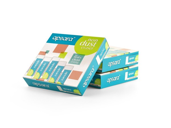 Stationery image 1 for Apsara Non Dust Jumbo Eraser (Set Of 20 Eraser)