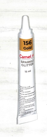 Stationery image 1 for Camel 156 Gold Sparkle Glitter (15 Ml)
