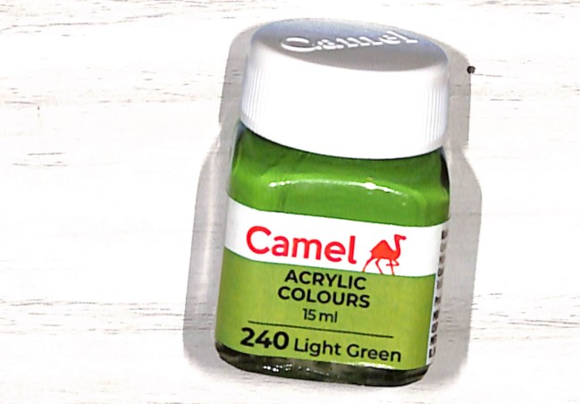 Stationery image 1 for Camel Acrylic Colours  Light Green 15 ml (240)