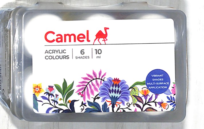 Stationery image 1 for Camel Acrylic Colours 10 Ml 6 Shades