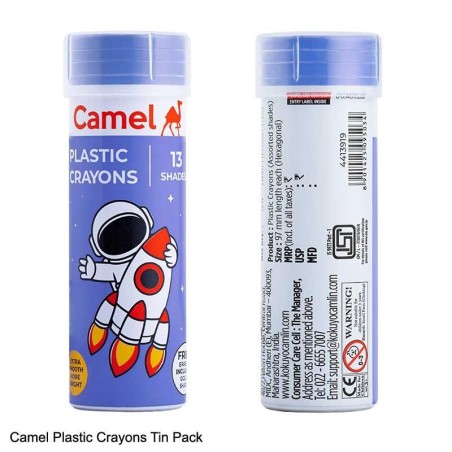 Stationery image 1 for Camel Artica Plastic Crayons 13 Shades