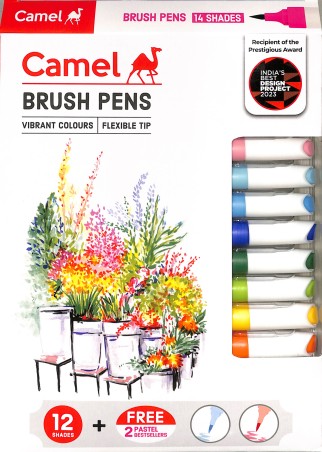 Stationery image 1 for Camel Brush Pens(14 Shades)