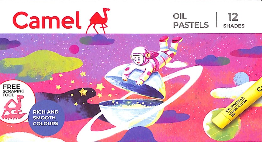 Stationery image 1 for Camel Oil Pastels 12 Shades