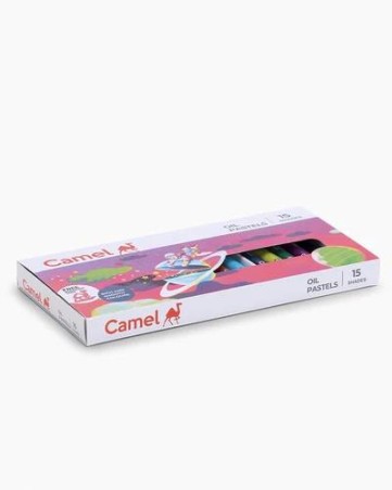 Stationery image 1 for Camel Oil Pastels 15 Shades