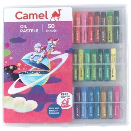 Stationery image 1 for Camel Oil Pastels 50 Shades