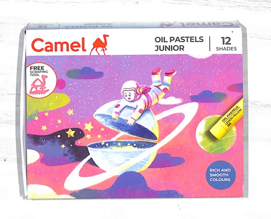 Stationery image 1 for Camel Oil Pastels Junior 12 Shades