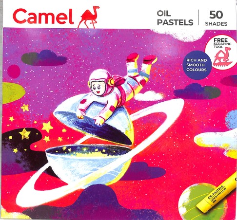 Stationery image 1 for Camel Oil Pastels Mixing Ka Magic 50 Shades