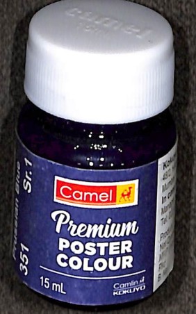 Stationery image 1 for Camel Premium Poster Colour 351 Prussian Blue 15ml