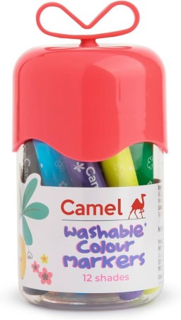 Stationery image 1 for Camel Washable Colour Markers 12 Shades