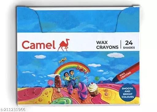 Stationery image 1 for Camel Wax Crayons 24 Shades
