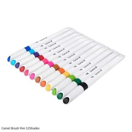 Stationery image 1 for Camlin Brush Pen 12 Shades