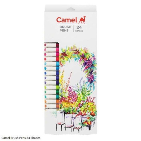 Stationery image 1 for Camlin Brush Pen 24 Shades