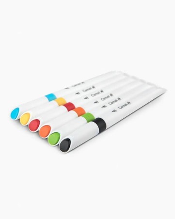 Stationery image 1 for Camlin Brush Pen 6 Shades