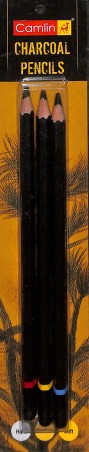 Stationery image 1 for Camlin Charcoal Pencils (Set Of 3 Pencils)