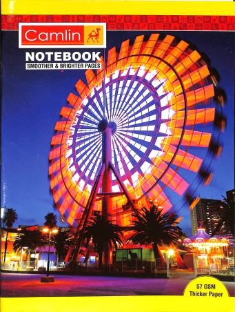 Stationery image 1 for Camlin Notebook Single Line 100 Pages (24 X 18 Cm)