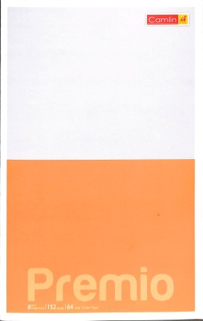Stationery image 1 for Camlin Premio Notebook Single Line 152 Pages (33 X 21 Cm)