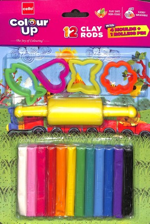 Stationery image 1 for Cello - Colour Up (12 Clay Rods)
