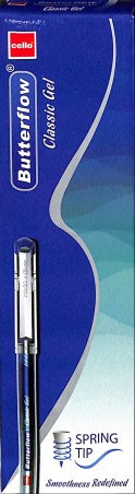 Stationery image 1 for Cello Butterflow Classic Gel Pen (Black)