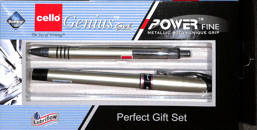 Stationery image 1 for Cello genius Gel + Power Ball (Perfect Gift Set)