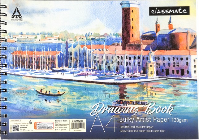 Stationery image 1 for Classmate Drawing Book 50 Sheets 29.7 X 21 cm