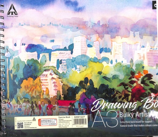 Stationery image 1 for Classmate Drawing Book A3 Bulky Artist Paper 130Gsm