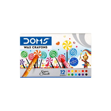 Stationery image 1 for Doms 12 Wax Crayons