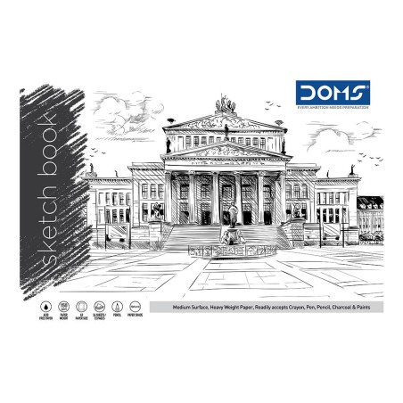 Stationery image 1 for Doms A3 Sketch Book Unruled 72 Pages (29.7 x 42.0 Cm)