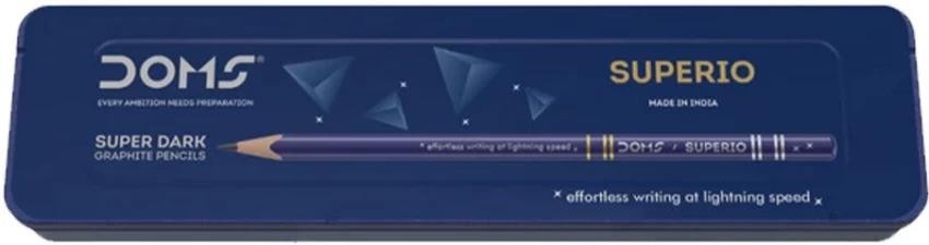 Stationery image 1 for Doms Superio Super Dark Graphite Pencil (Box Set)