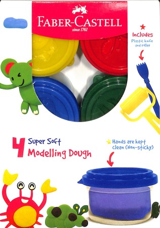 Stationery image 1 for Faber Castell 4 Modelling Dough